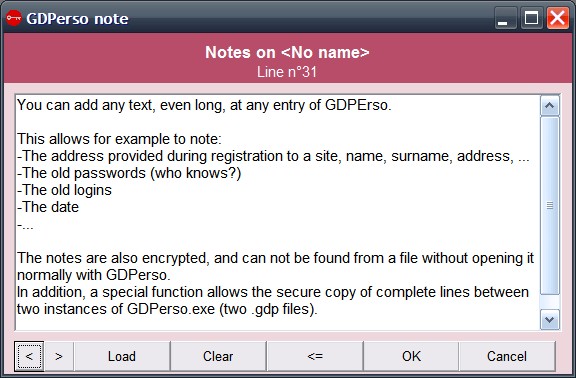 gdperso notes, password and private data manager