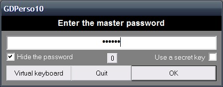 gdperso, pnly one password yo access all other passwords