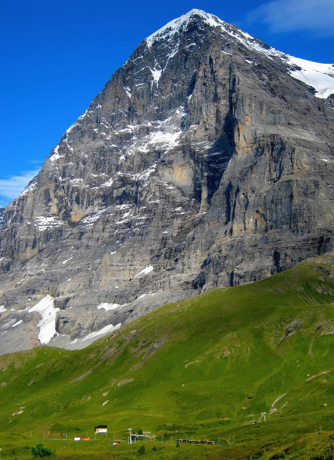 la face nord de l'eiger vue du sentier romantique partant de la petite scheidegg