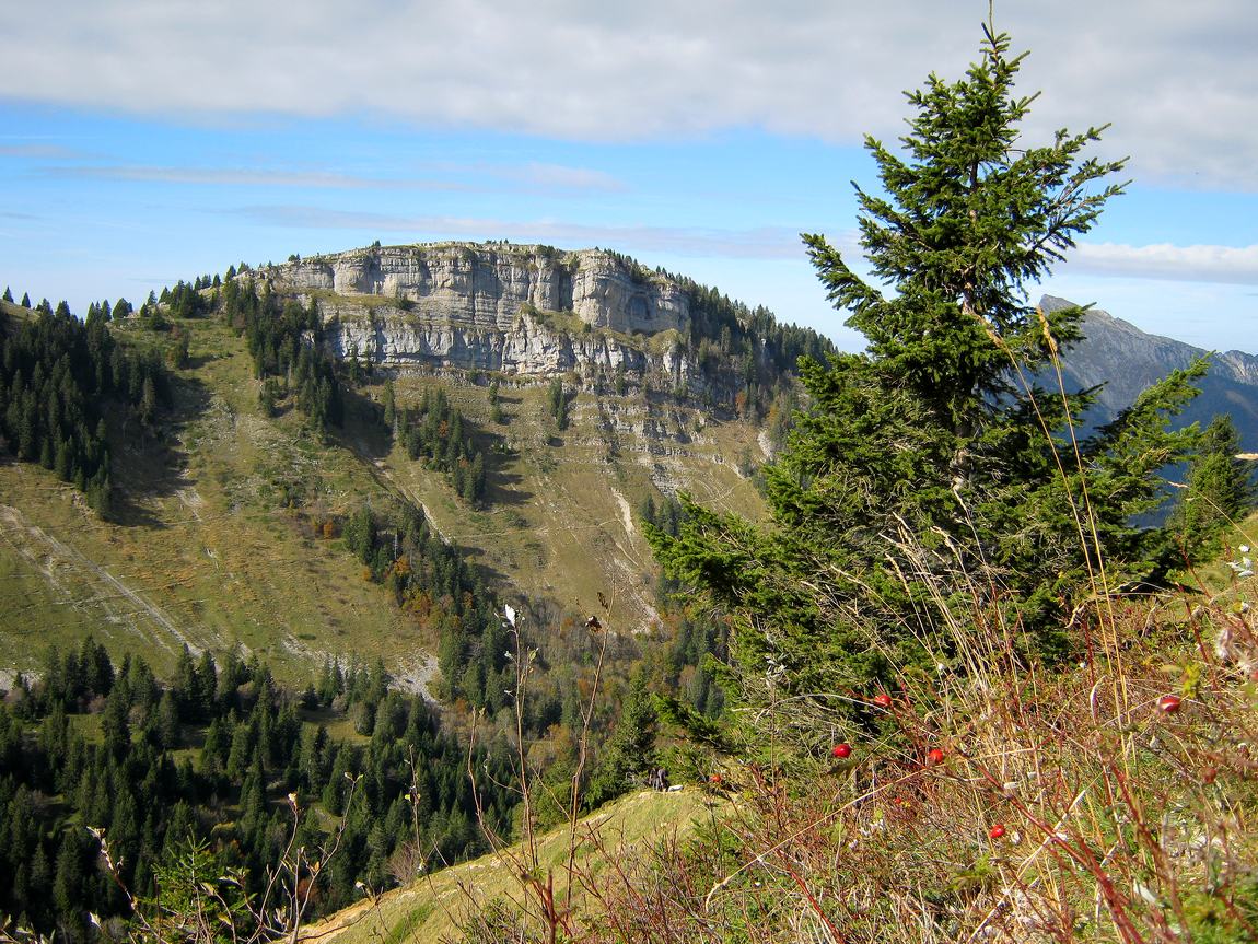 view from the path of the pass of ayes in chartreuse